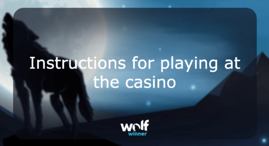 How to start playing at Wolf Winner Casino step-by-step instructions